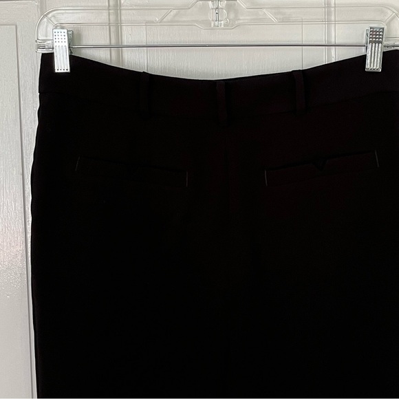 By Anthropologie Sasha button fly high waist tapered leg black trousers size 8 - Picture 9 of 16